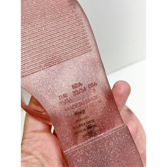 Steve Madden Sandals Womens Size 5 Pink Jelly Double Straps Slip On - Picture 7 of 8